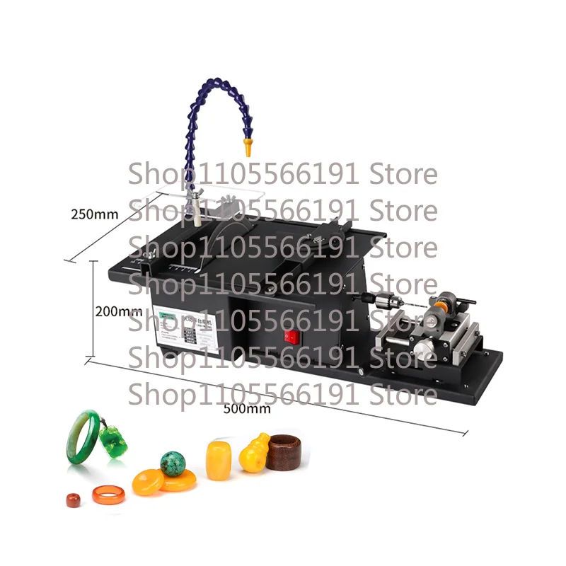 1850W Multifunction Table Saw Polishing Machine Gem Jade Cutting Carving Drilling Machine Round Bead Punching Machine 220V