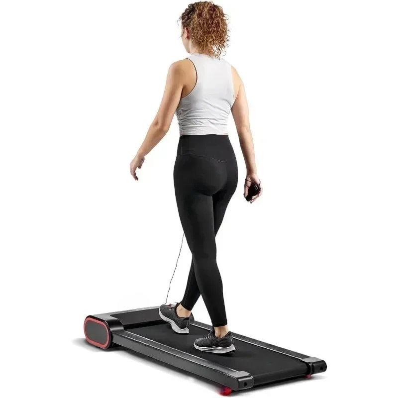 Slim Under Desk Walking Compact Treadpad Treadmill with Remote Control LCD Display Enhanced Bluetooth Connectivity Walkingpad