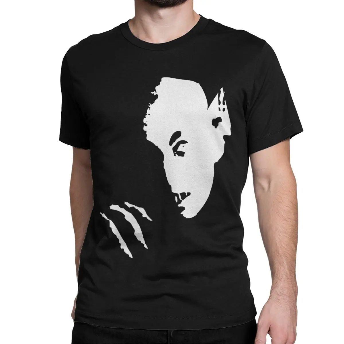 Nosferatu The Vampire Men Women T Shirt Gothic Novelty Tee Shirt Short Sleeve Round Neck T-Shirts Cotton Plus Size Tops