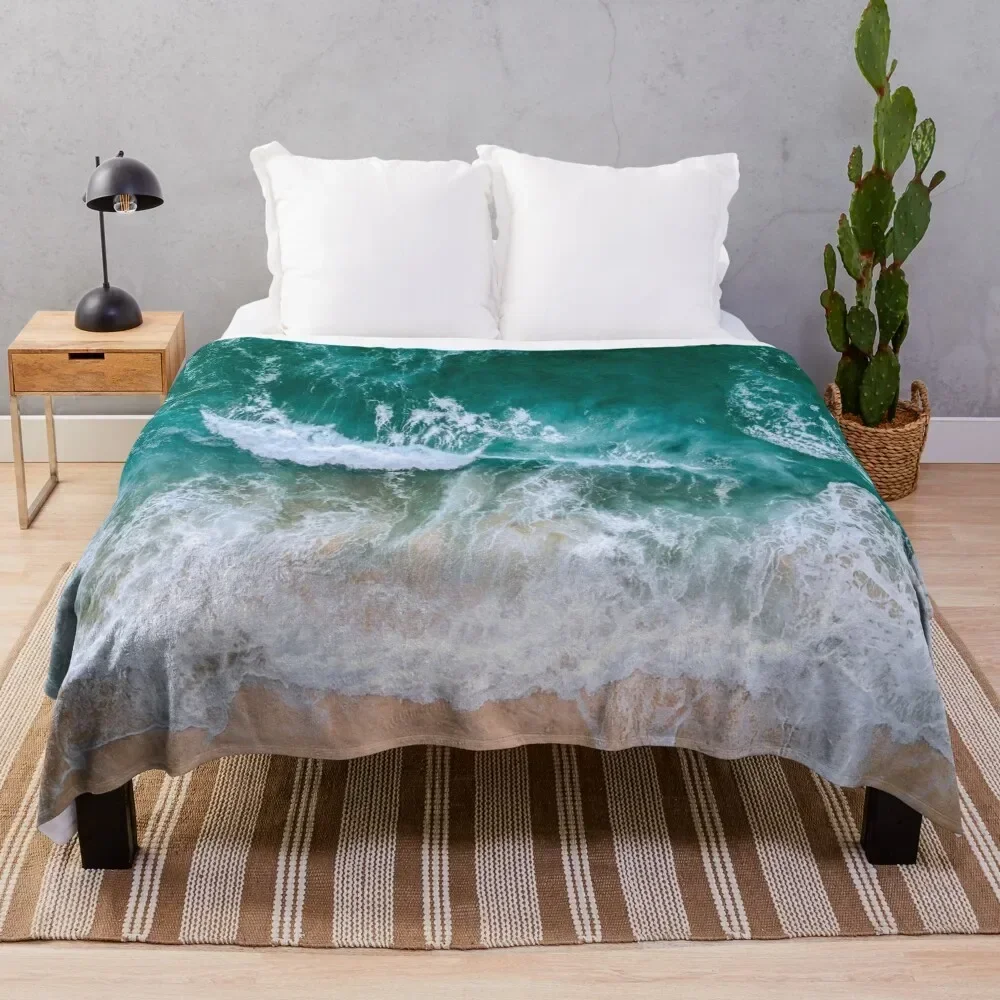 

OCEAN AND BEACH Throw Blanket Warm decorative Blankets