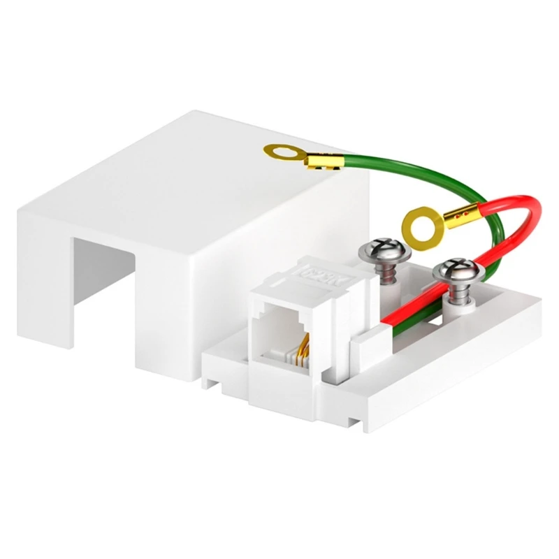 10pc Phone Jacks Surfaces Mount SinglePort Telephone Box 2Screw Terminal to RJ11 6P2C Female Expand Connection with Ease