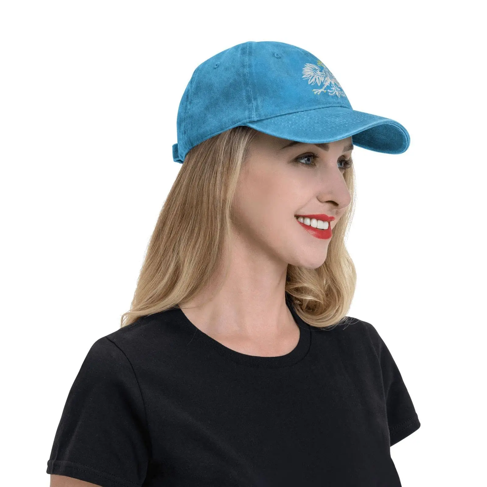 Polish Eagle Polska Printed Hats Adjustable Cotton Peaked Cap Available for Men Women image 5