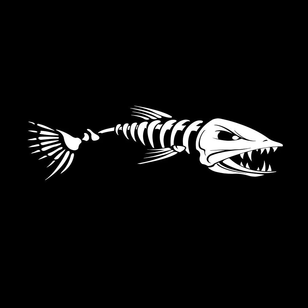 Personalized car stickers Large fishbone stickers Creative vinyl car decoration High quality waterproof car accessories