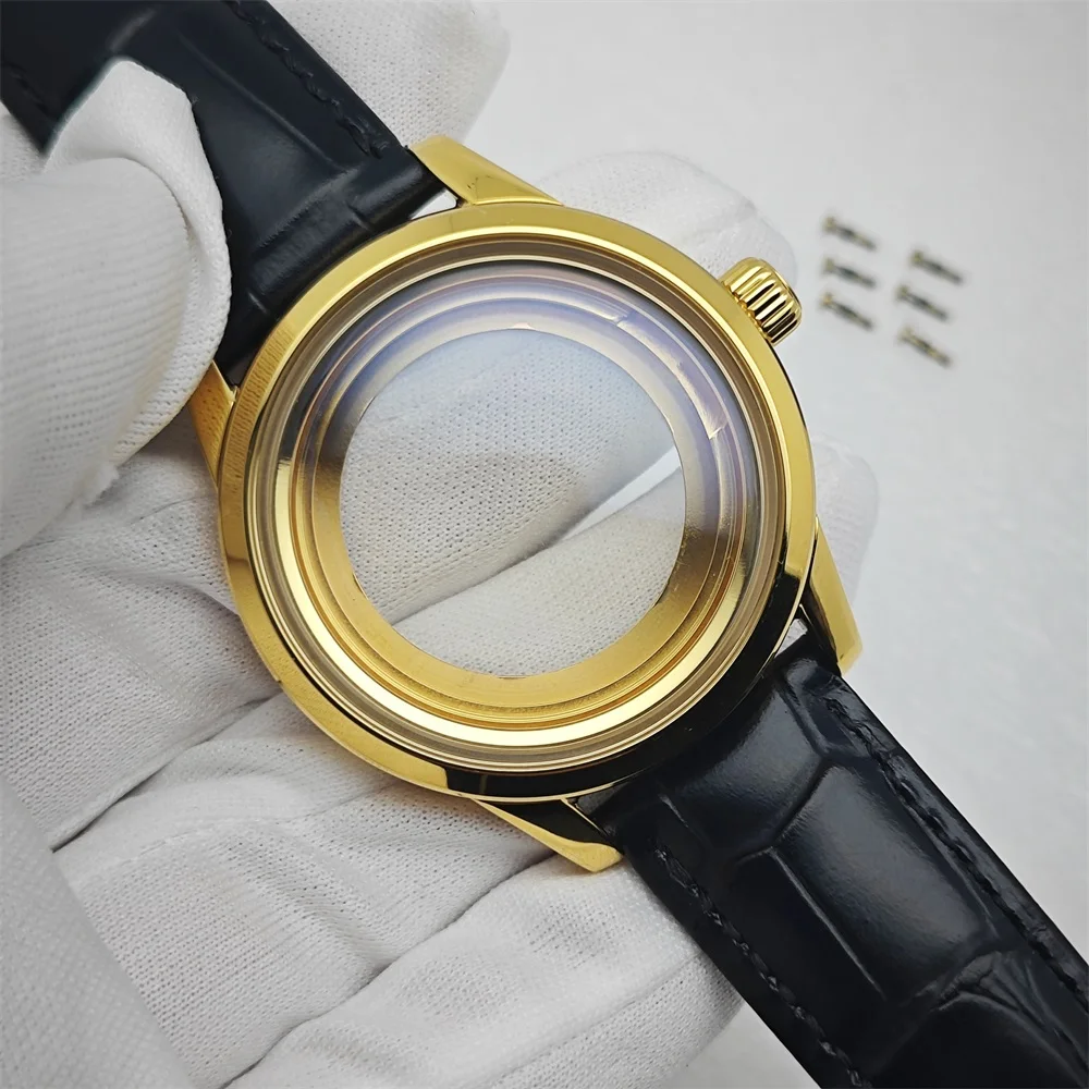 39 مللي متر NH34 ساعة حافظة الذهب والفضة ارتفع الحال بالنسبة GS صالح 31 مللي متر الطلب تعديل ساعة اكسسوارات لحركة NH34 NH35