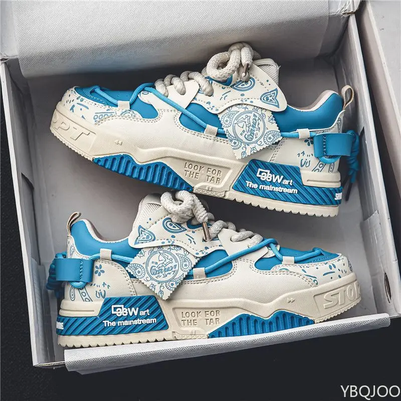 봄 가을 신상 통기성 두꺼운 밑창 키높이 신발 남성 패션 다용도 스니커즈 캐주얼 편안한 신발