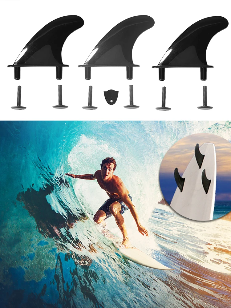 

3pcs Soft Surf Fin for Surfboard Softboard Stand Up Paddle Board Accessories