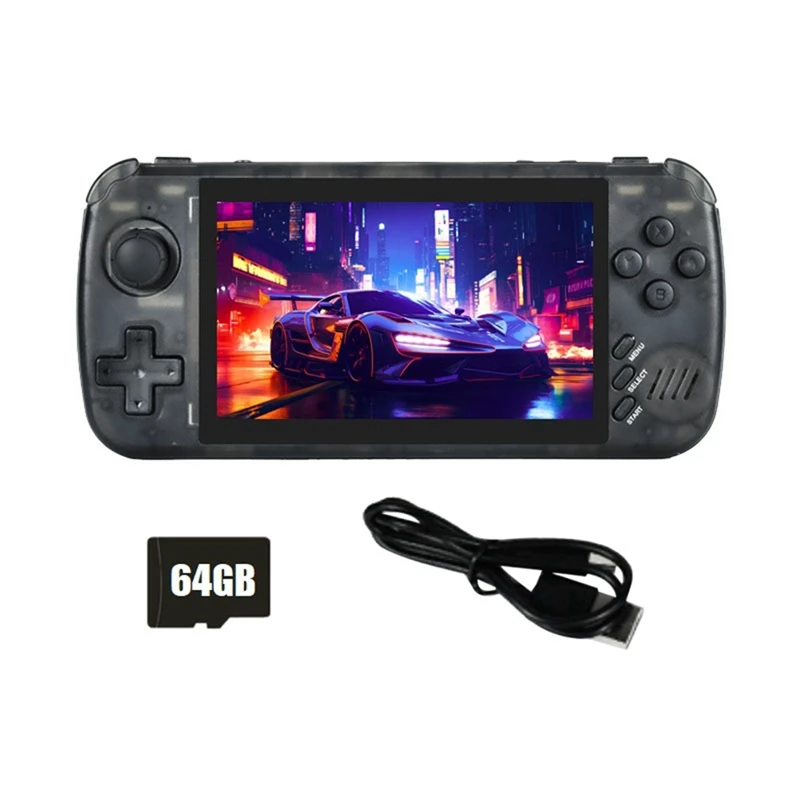 

X39pro Retro Video Game Console 64GB 4.5 Inch Screen Support 2-Player Games Handheld Gamepad Children Gifts Easy Install A