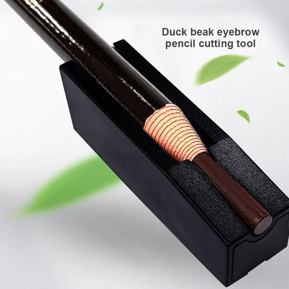 Taille-crayon multi-forme 2 en 1 pour les sourcils, outil de maquillage pour les yeux, avec fente d'affûtage