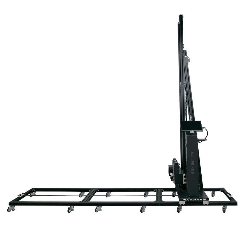 Maxwave AI 4K Wheeled Wall Printer PVC Cellphone Control Automatic Splitting/Positioning Images Unlimited Length/Width no belt i