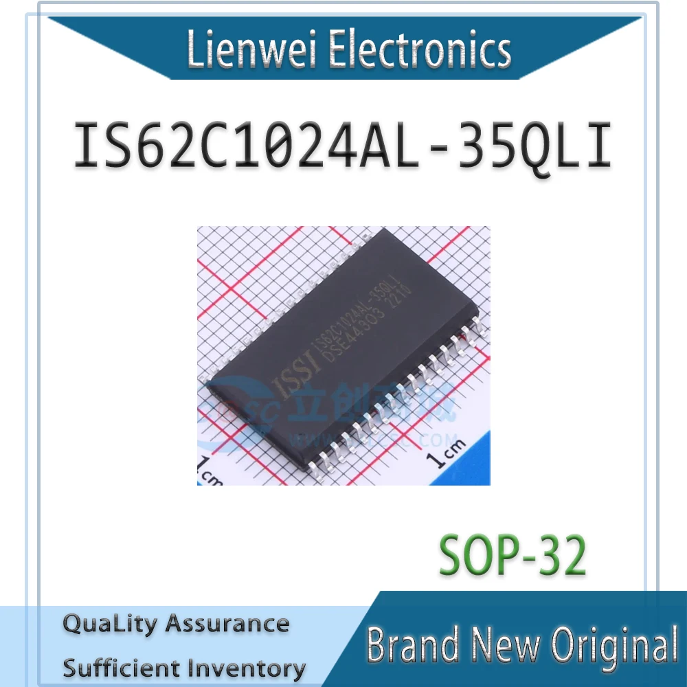 

100% New Original IS62C1024AL IS62C1024AL-35QLI IC SRAM 1MB Chipset SOP-32