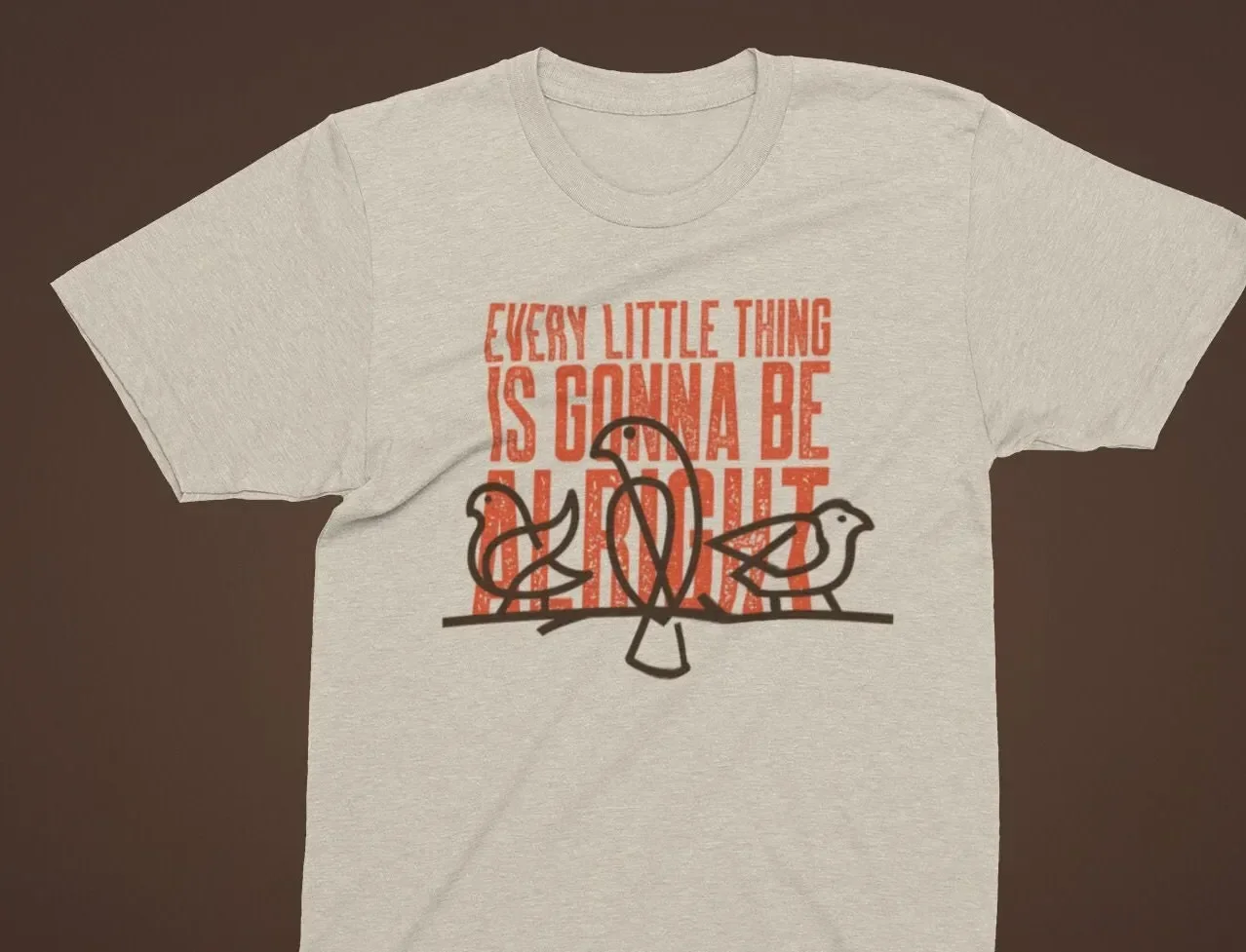 Bob Marley Three Little Birds T Shirt Every Thing Is Gonna Be Alright Jamaican Reggae