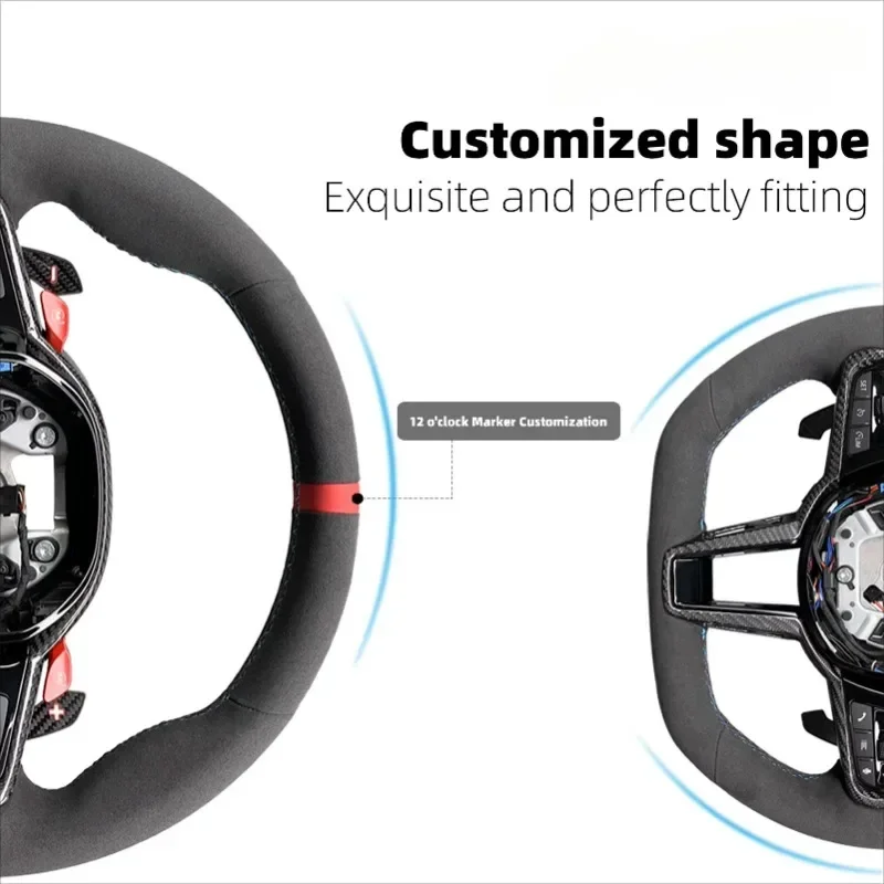 

Carbon Fiber Steering Wheel for BMW Customized Fit for 2 3 4 5 6 Series G20 G30 2018-2022 Models - Performance Upgrade Accessory