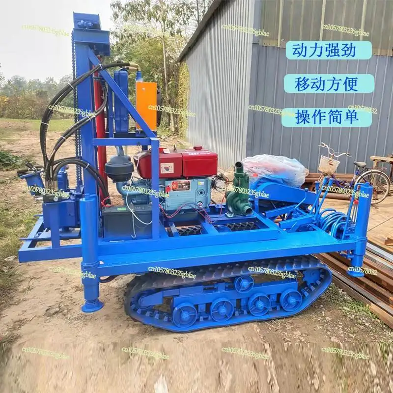 Household Drilling Machine ZM150 Crawler Water Well Drilling Rig Wheel Traction Diesel 22