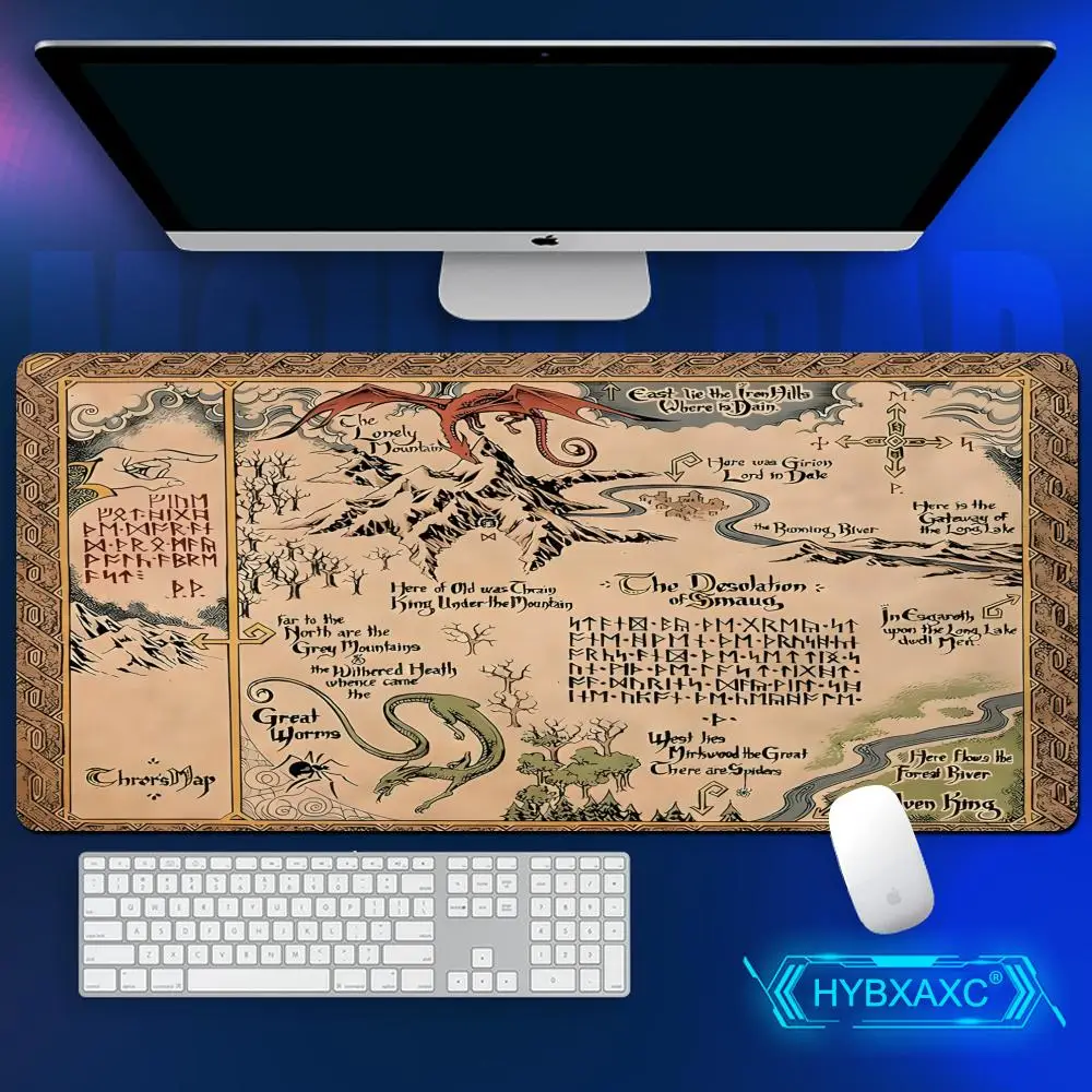 

Game Map Mouse Pad Large Size Rubber Base Anti-slip PC Desk Accessories HYBXAXC for Offices and Gamer Keyboard Mats Decor Mat