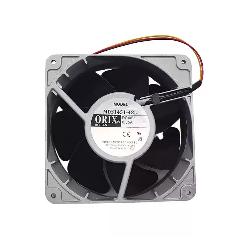 For ORIX MDS1451-48L DC 48V 0.35A 14051 140x140x51mm 3-Wire Dual Ball Bearing Metal Welder Server Inverter Chassis Cooler Fans