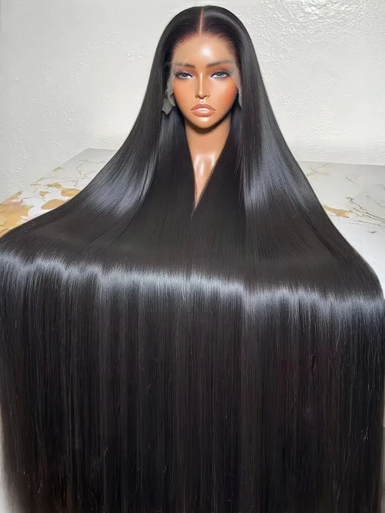 

300 Density 13x4 13x6 Lace Frontal Wig 360 Full HD Transparent Lace Front Wig 40 46 Inch Long Straight Human Hair Wigs For Women