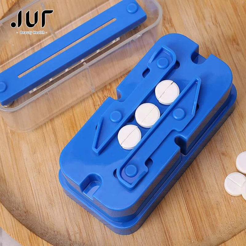 Multiple Pill Splitter Stainless Steel Quartering 1/4 1/2 Pill Cutter For Round Oblong Pills Tablet Cutter Splitter Tools