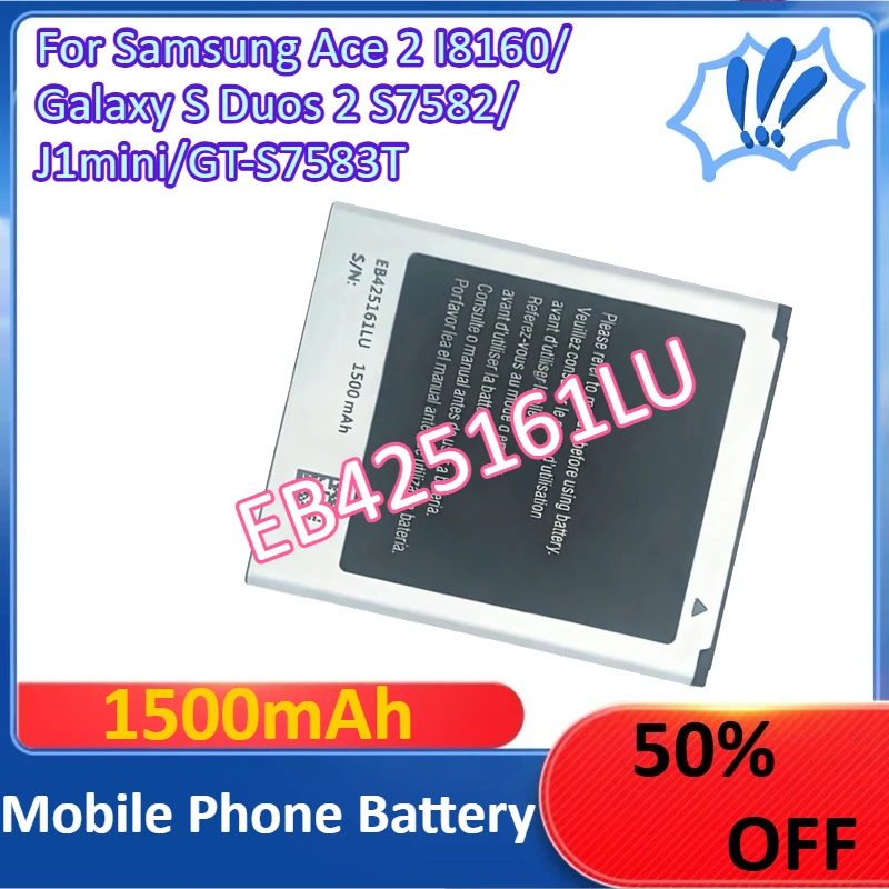 جديد EB425161LU 1500mAh بطارية الهاتف المحمول لسامسونج Ace 2 I8160/Galaxy S Duos 2 S7582/J1mini/GT-S7583T + أدوات