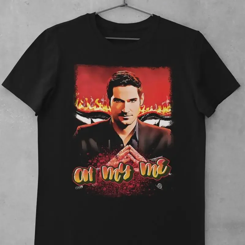 Vintage T Shirt Lucifer Morningstar Lux Club Tom Ellis Fan Art For