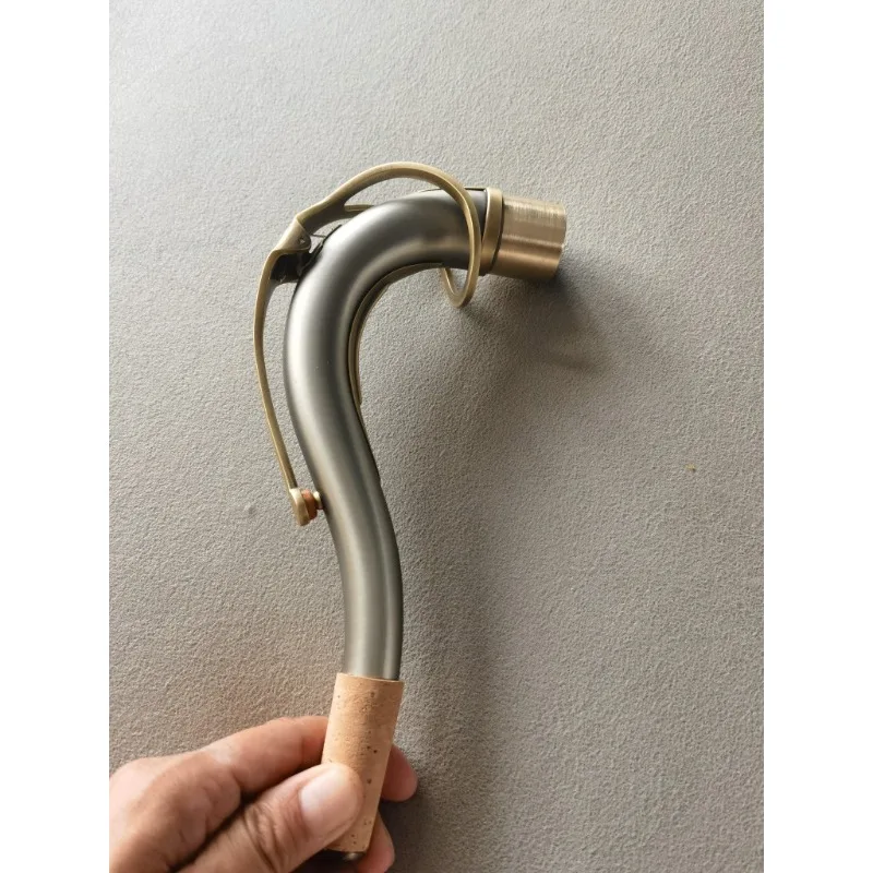 Bronze antique tenor saxophone curved neck, lower B tenor curved neck universal sound is good