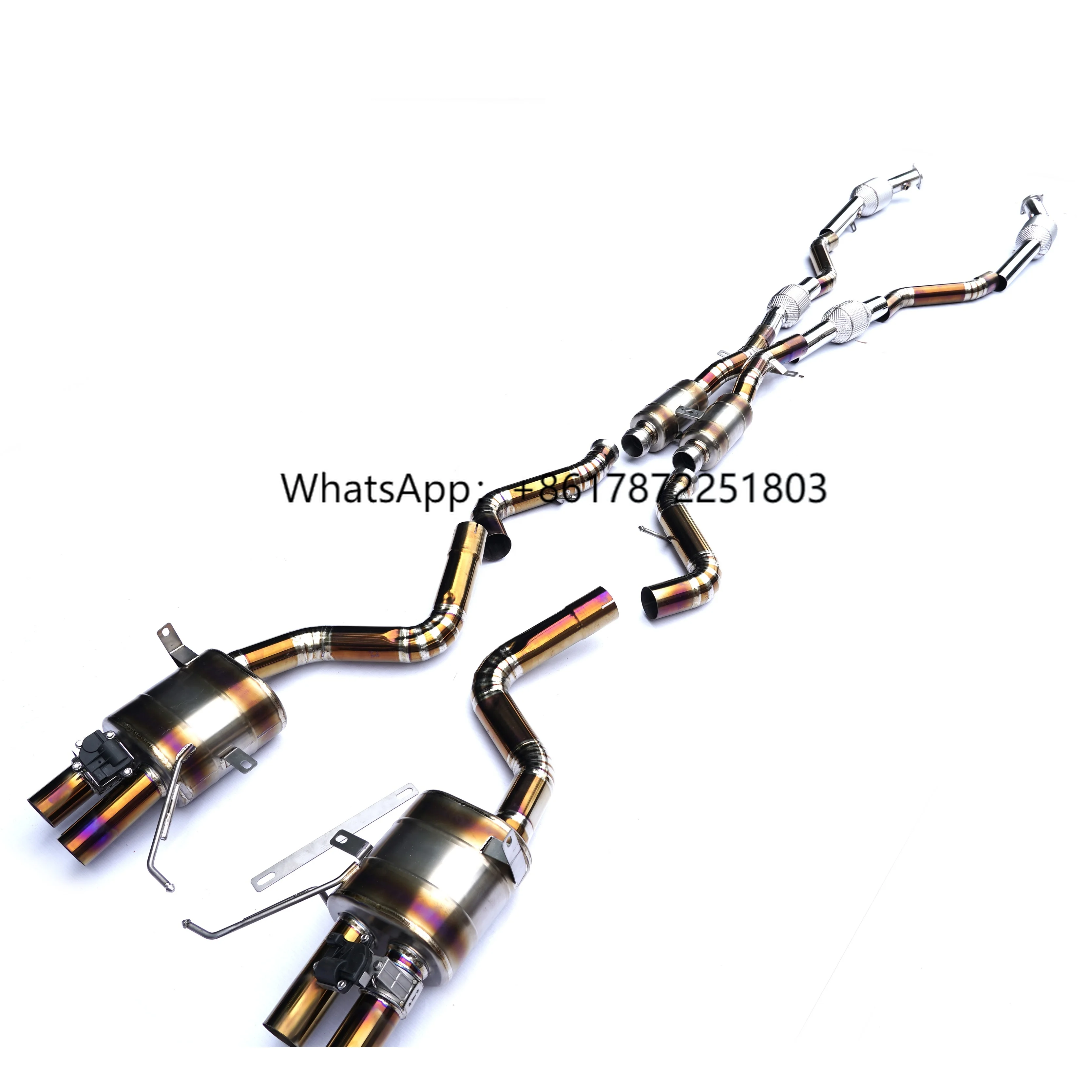 

CSZ Titanium Exhaust with Sport Cat for M3 E90/E92/E93 4.0L Valved Catback Valves Control Exhaust System