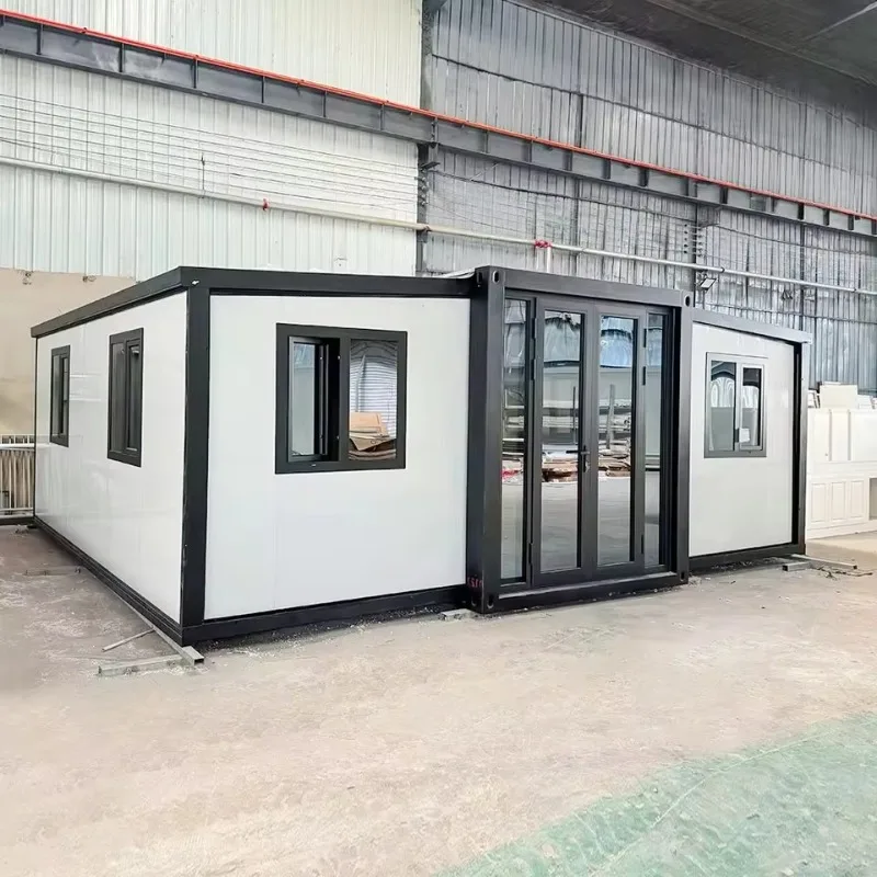 20ft 40ft Mobile Home 2-5 Bedroom Foldable Expandable Container House Prefab Luxury Villa with Office Building Gym Applications