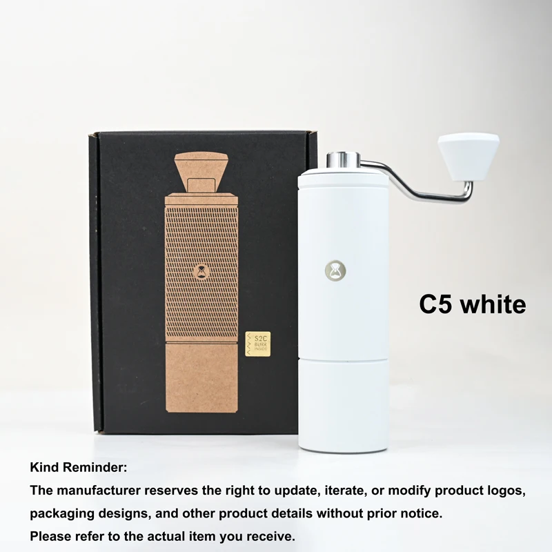 TIMEMORE Chestnut C5/C5ESP Manual Coffee Grinder Portable Espresso Grinder, 42mm S2C Burrs, 25g Capacity, Fine Adjustment