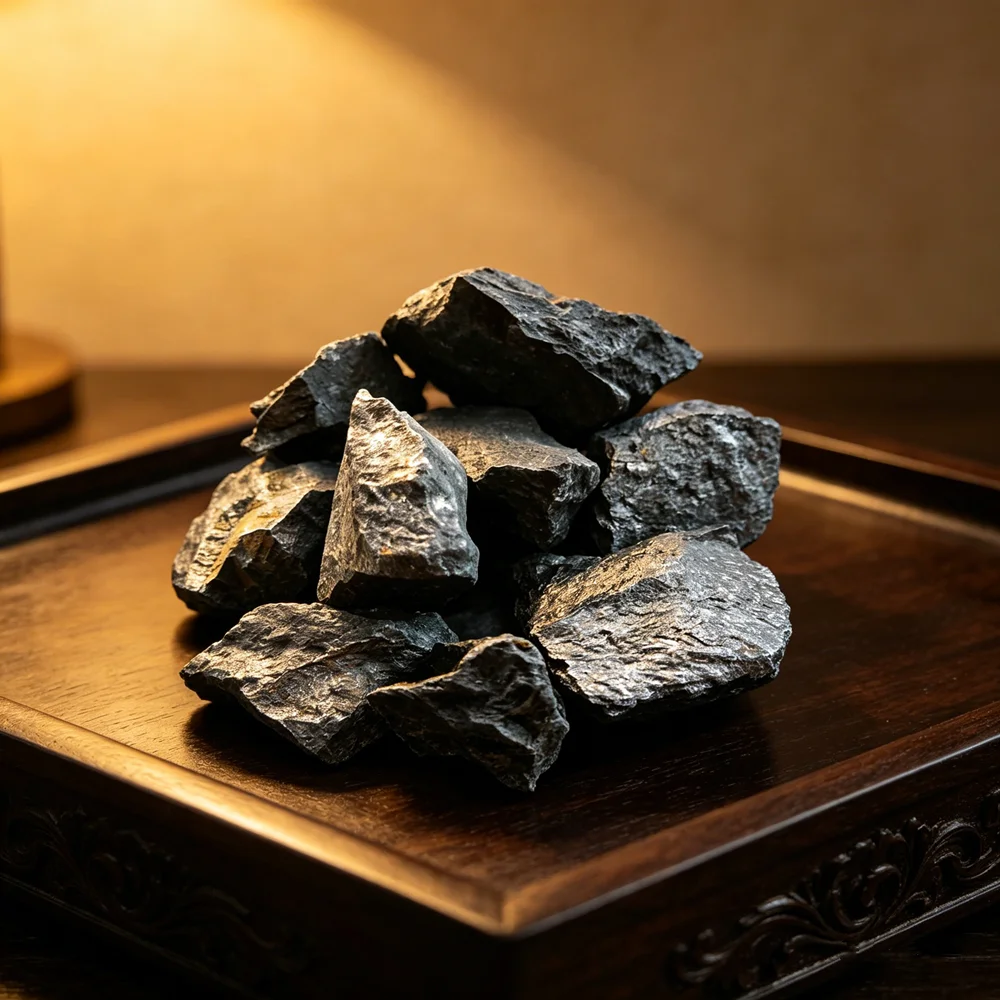 Natural Shungite Raw Stone Rough Energy Crushed Stone Mineral Sample Raw Stone Home Decoration Stone Craft