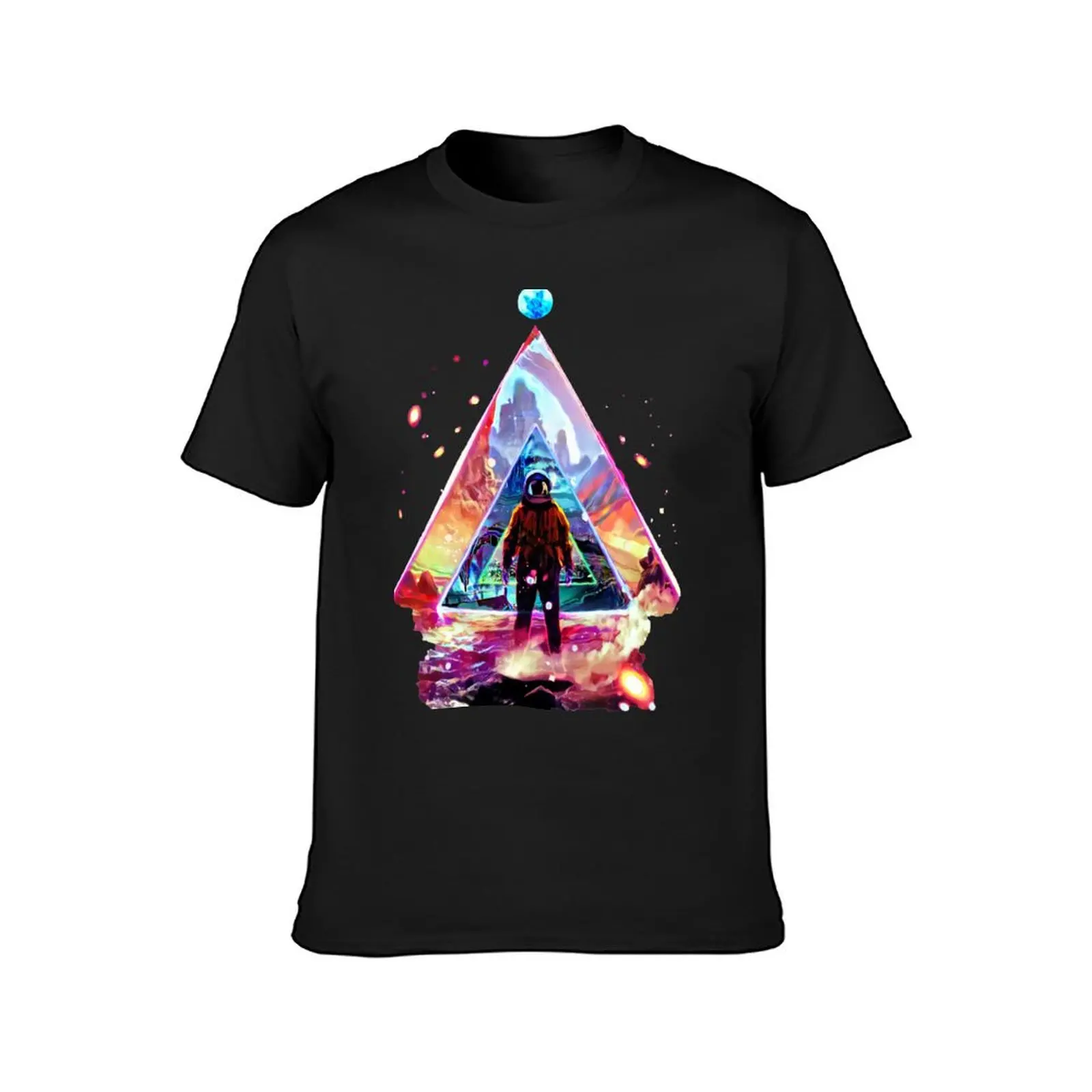 Cosmic Triangle Travel T-Shirt sweat anime korean fashion men t shirts