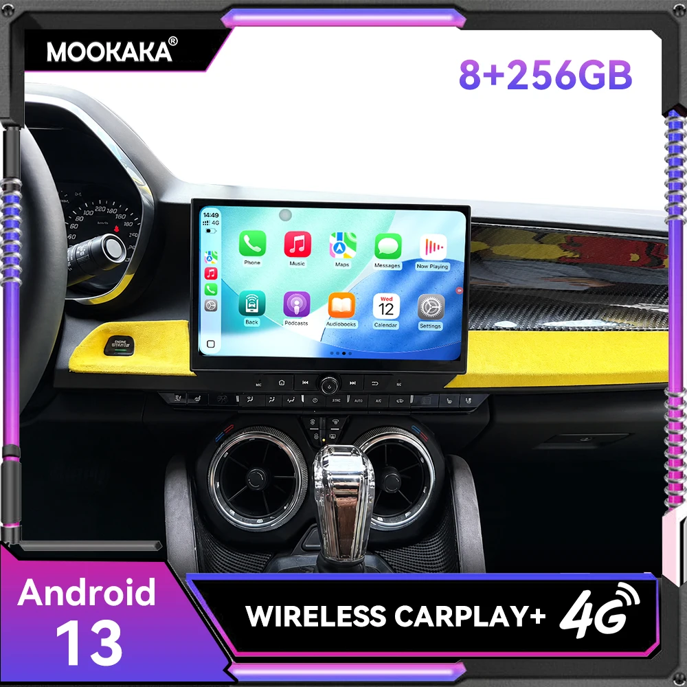11.6Inch 8+256G Android 13 Car GPS Navigation Stereo Radio Video for Chevrolet Camaro SS 2016 - 2022 Auto Multiemdia 4G WiFi RDS