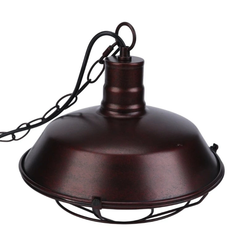 J2HB Vintage Metal Pendant Lamp Shade Soft Ambients Lighting Metal Texture Suitable for Kitchen Dining Room Decoration