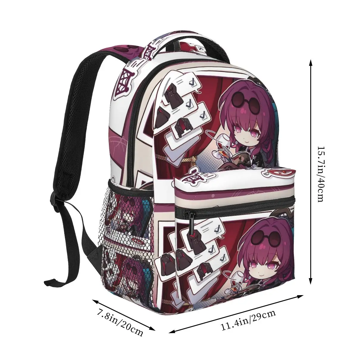 Kafka Honkai Star Rail Backpack Hot Sale Daypack Large Capacity Kids BookBag School Bag Shoulder Bags for Men Women