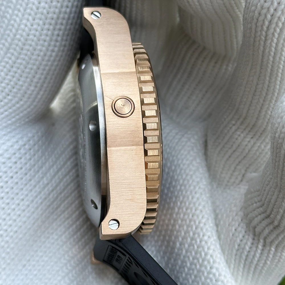 STEELDIVE SD1987S 2000m 46.5mm montre de plongée étanche avec verre saphir mouvement mécanique boîtier en Bronze massif montre pour hommes