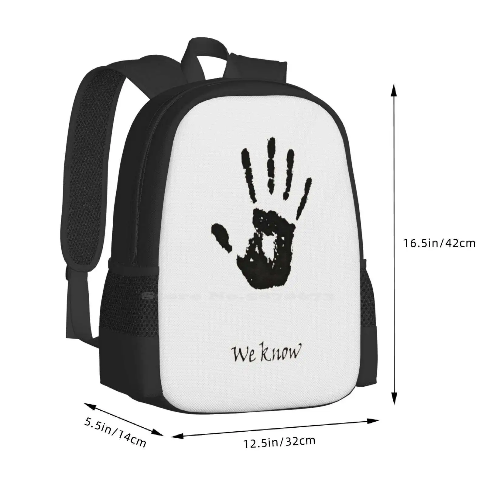 Dark Brotherhood Knows.. You'Ve Been Bad! Hot Sale Schoolbag Backpack Fashion Bags We Know Dragon Born Bathesda Rpg Assassin image 3