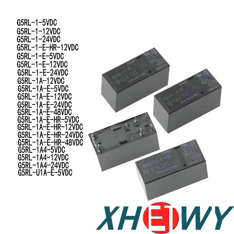 Relay G5RL-1A U1A 1-E-12VDC CN DC24V 5V 1A-E-HR G5RL-1-E-24VDC G5RL-1A-E-HR-5VDC G5RL-1A-E-HR-48VDC G5RL-1A4-24V G5RL-U1A-E-5VDC