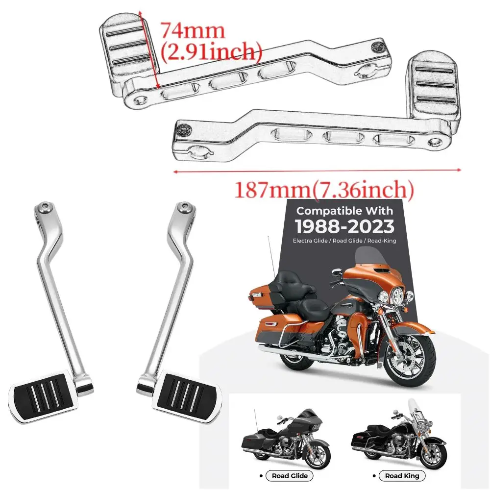 Pioli cambio tallone e punta Leve anteriori e posteriori con pioli cambio per Harley Davidson 86-17 FL Softail, 88-22 Touring HT-PSD11