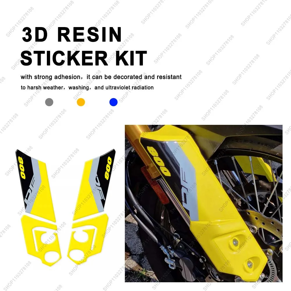 

Motorcycle Accessories Front Fender Sticker 3D Epoxy Resin Sticker For Suzuki V Strom 800 DE 2023 2024