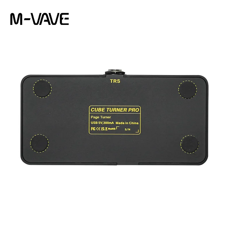 M-VAVE Cube Turner Pro Loop Wireless Bluetooth Page Turner Silent Foot Pedal Bluetooth Page Music Turner Pedal for iPad iPhone