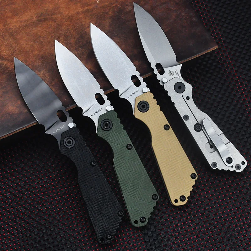 

Новый Strider Titanium G10 + Ручка SMF Tiger Stripe Простой складной нож MAGNACUT Тактические уличные карманные ножи для выживания EDC Tool