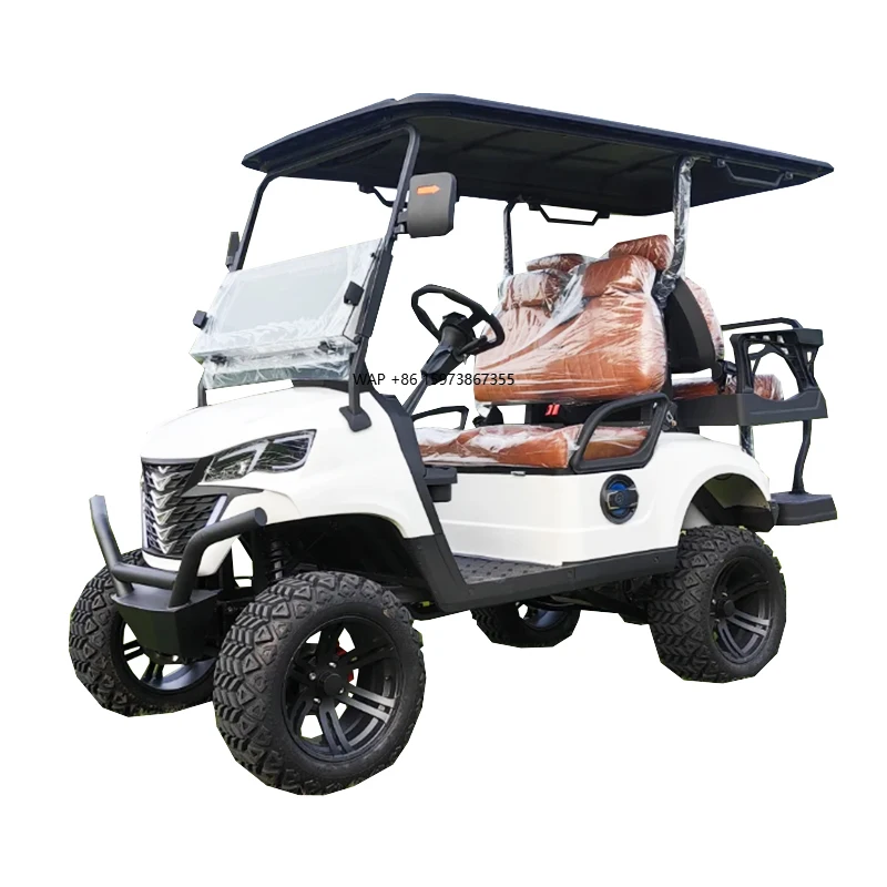 

Stylish Premium Rechargeable Low Noise Four Seater Electric Golf Cart Car Accessories 3-4 High Performance Golf Cart