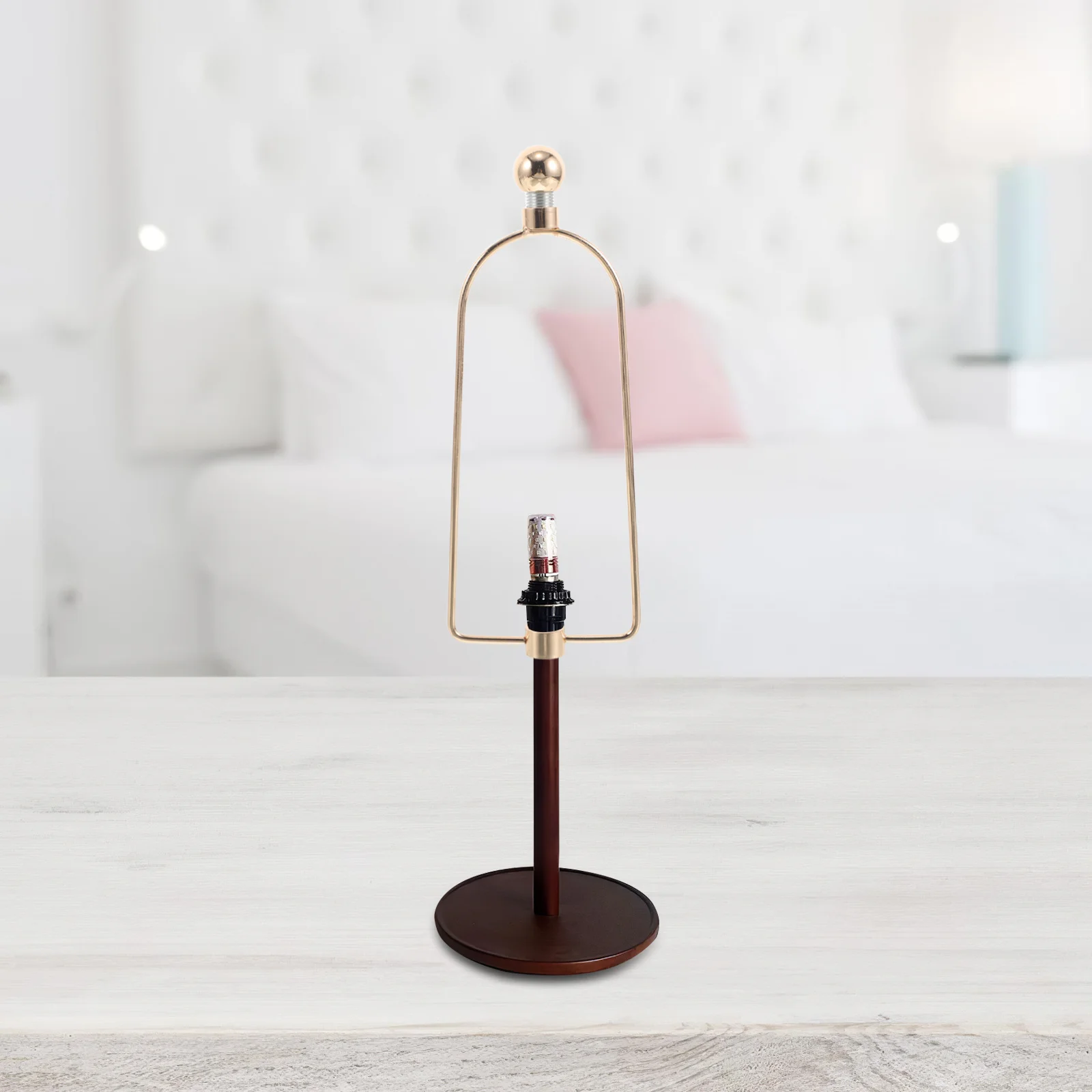 الكريستال الجدول مصباح القيثارة حامل الثقيلة المعادن الظل قوس DIY بها بنفسك تركيبة إضاءة مصباح استبدال أجزاء الأجهزة