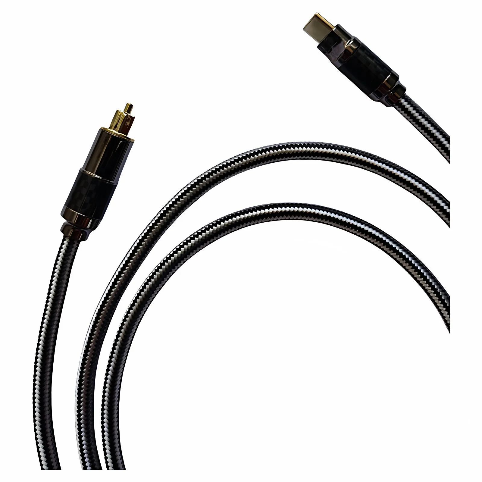 Braided USB C To Optical Audio Cable 192Khz USB C To Toslink Optical Cable with Gold-Plated Connector for TV/Soundbar,Sony PS5
