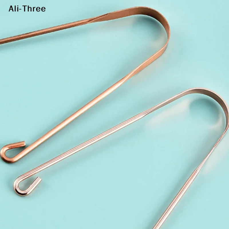 

1Pcs Stainless Steel Tongue Scraper Cleaner Fresh Breath Cleaning Coated Tongue Toothbrush Oral Hygiene Care Tools