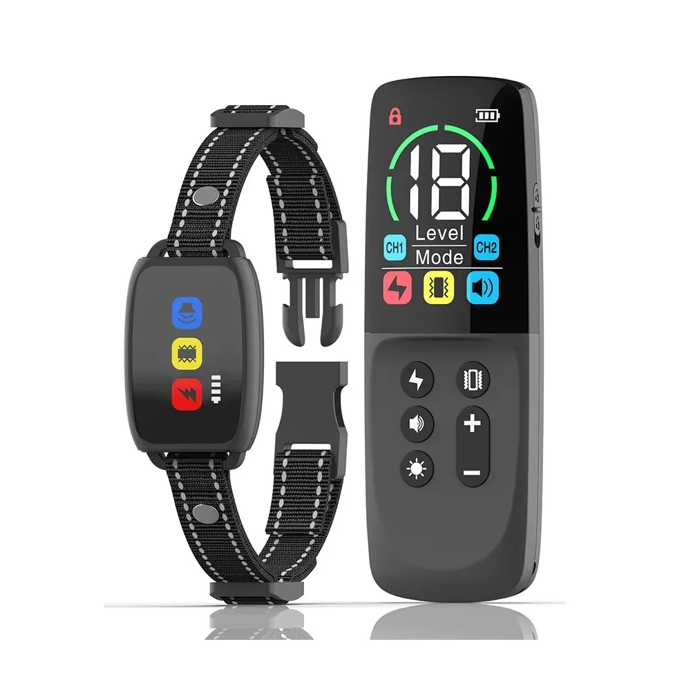 

Waterproof Dog Training Collar Remote Control with 3 Modes - Intelligent Electric Shock for Pet Behaviour Adjustment ﻿