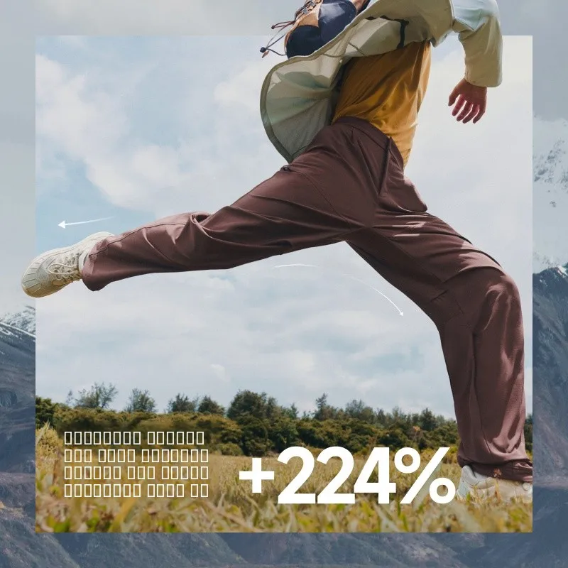 

Men's Outdoor Hiking Trousers Banana Le Workwear Windproof Water-Resistant ST739 Casual Sle Nylon Straight Leg Trousers