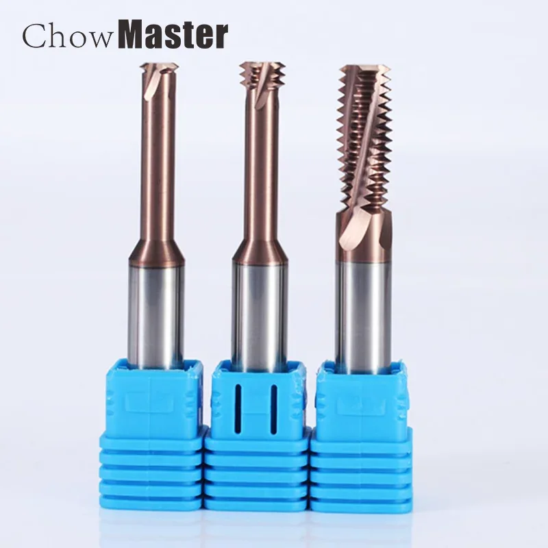 1 Tooth Thread Milling Cutter Tungsten Carbide Steel CNC Machining Aluminum 60 Degree M1.2 M1.6 M2 M2.5 M3 M4 M5 M6 M8