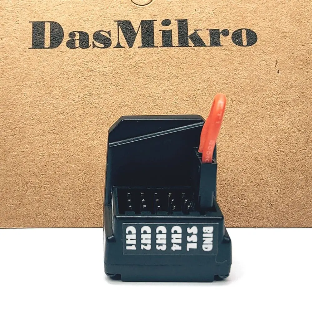 DASMIKRO DSK-482 COMPATIBLE ANTENNA-FREE RECEIVER V2 / v3 FOR SANWA SSL FH-4 FH-3 M17 M12S M12 MT-44 MT4S MT4 M11X