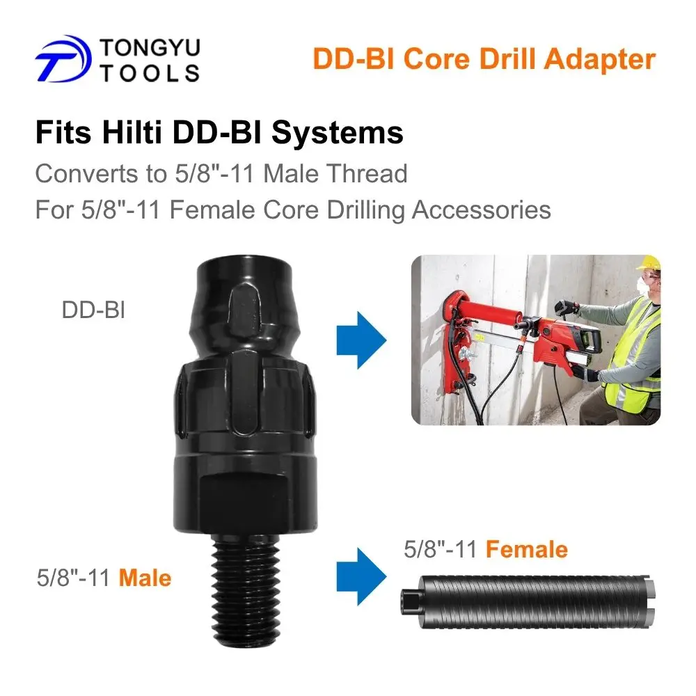 Diamant-Kernbohradapter Hilti DD-BI Spannfutter auf 5/8"-11 Außengewinde für Kernbohrmaschine – Detail 5