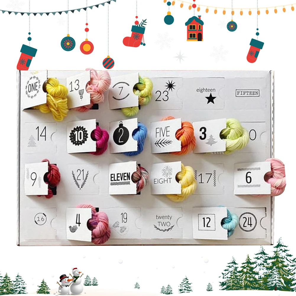 

Wool Advent Calendar 2024 24 Days Christmas Countdown Calendar Yule Yarn Advent Calendar Xmas Countdown Calendar For Knitter