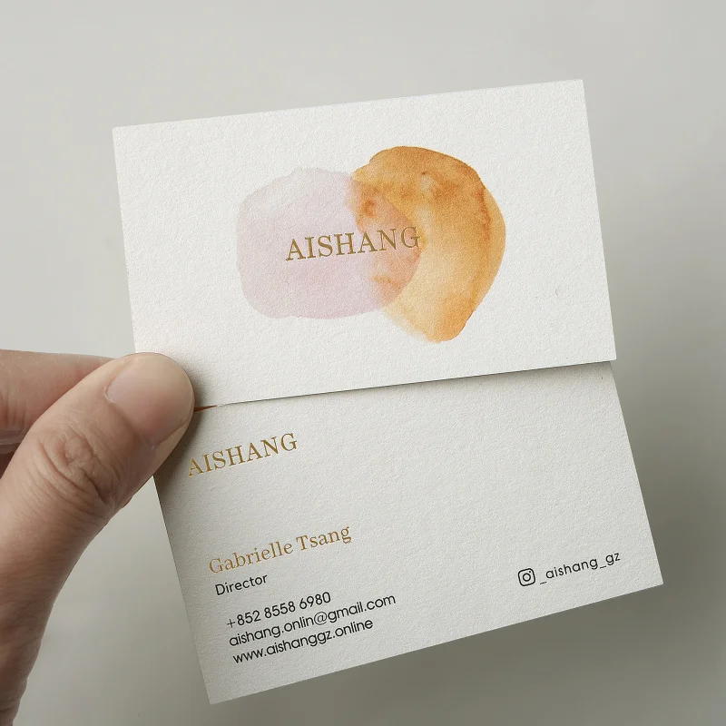 

Customized Logo Printing Your Own Text Business Cards Paper Matte Glossy Finishing Luxury Exhibition Name Card.